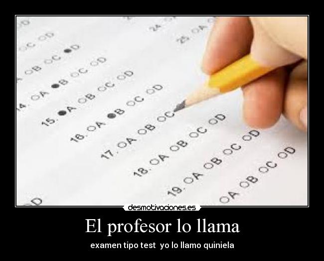 El profesor lo llama -