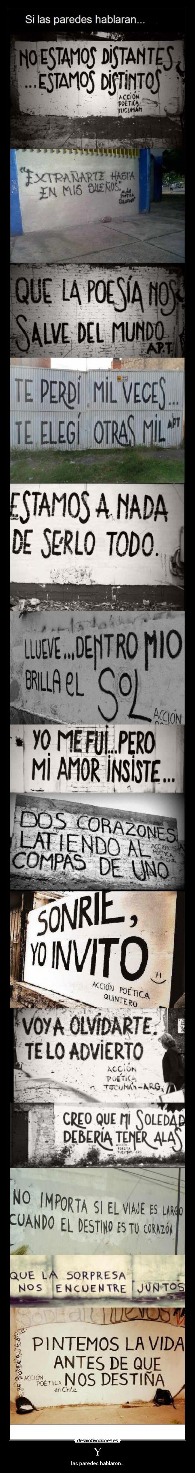 Y - las paredes hablaron...