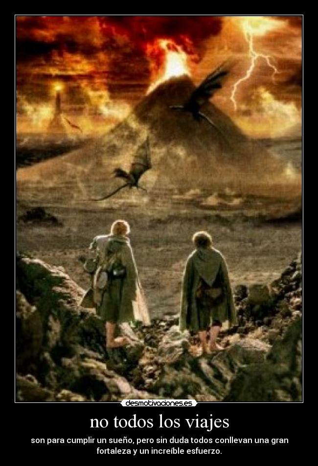 carteles esdla tolkien caminos viajes desmotivaciones