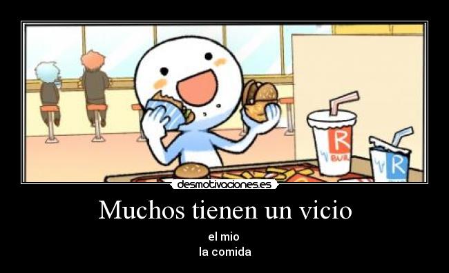 carteles comida vicio desmotivaciones
