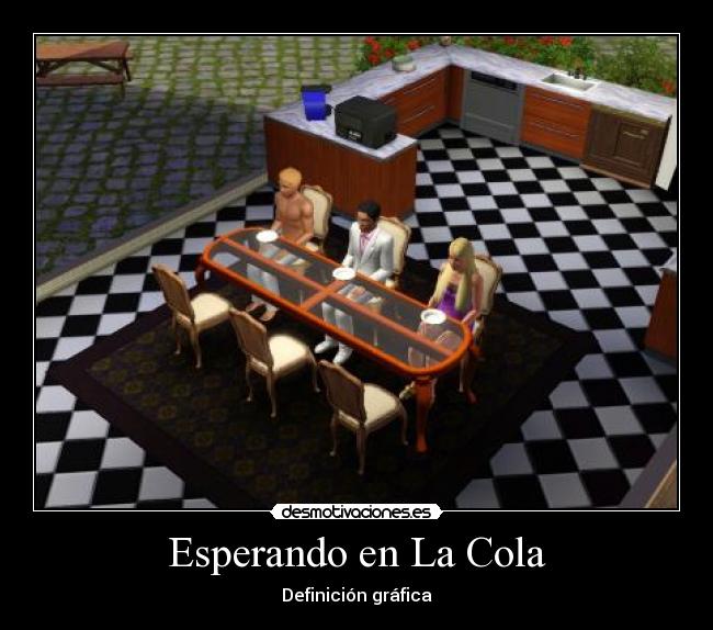 Esperando en La Cola - Definición gráfica