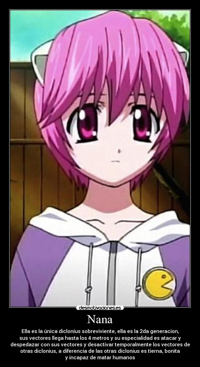 carteles elfenlied nana diclonius desmotivaciones