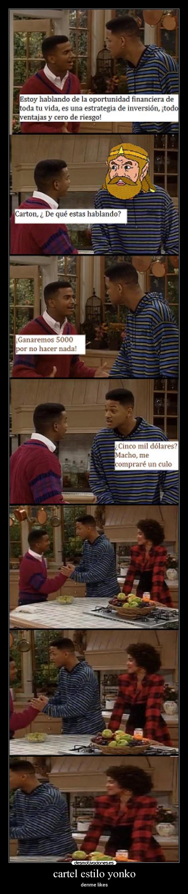 cartel estilo yonko - denme likes