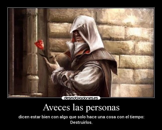 Aveces las personas -