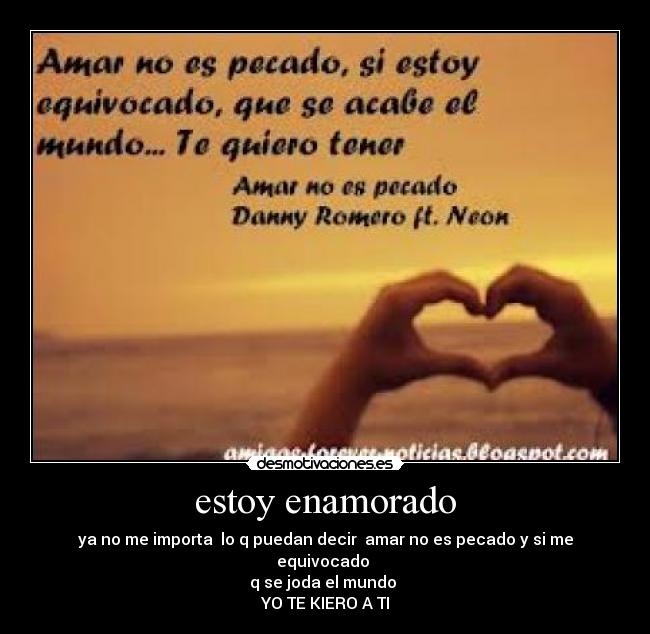 estoy enamorado -