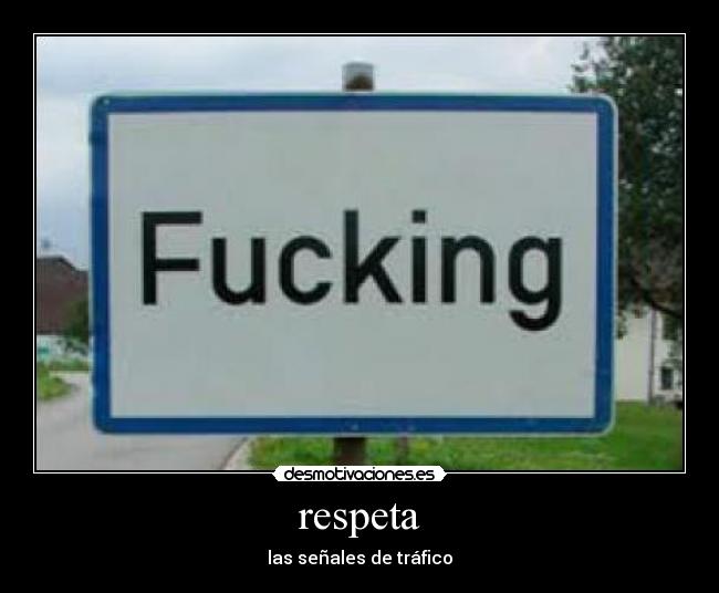 respeta - las señales de tráfico