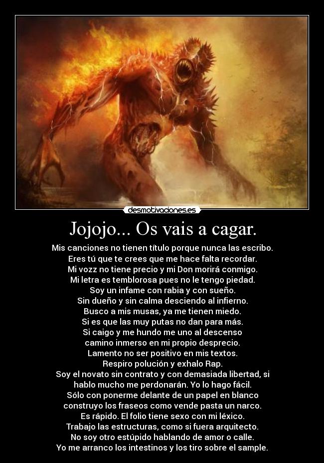 Jojojo... Os vais a cagar. - 