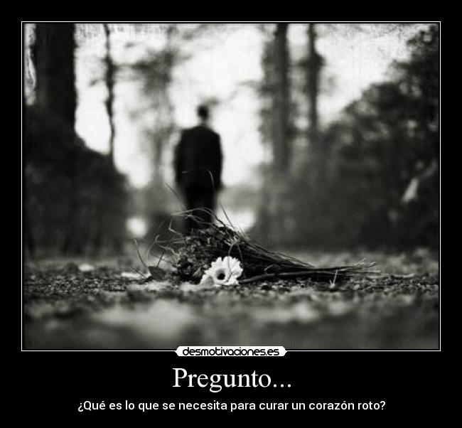 Pregunto... - ¿Qué es lo que se necesita para curar un corazón roto?