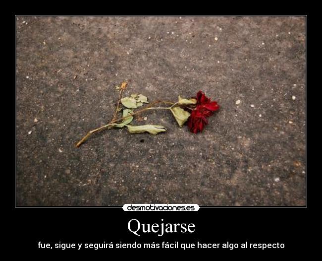 Quejarse -