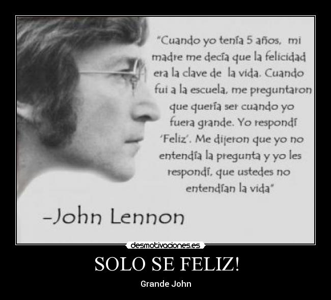 SOLO SE FELIZ! -