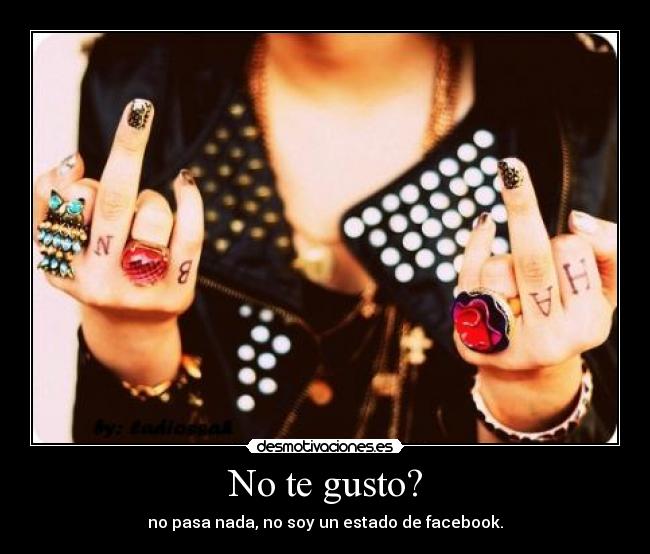 No te gusto? -