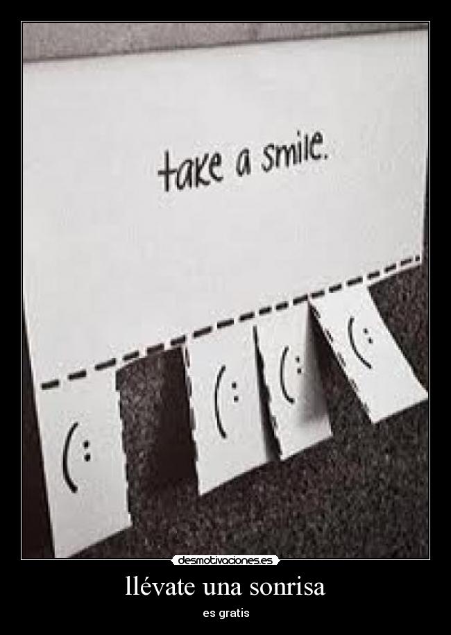llévate una sonrisa -
