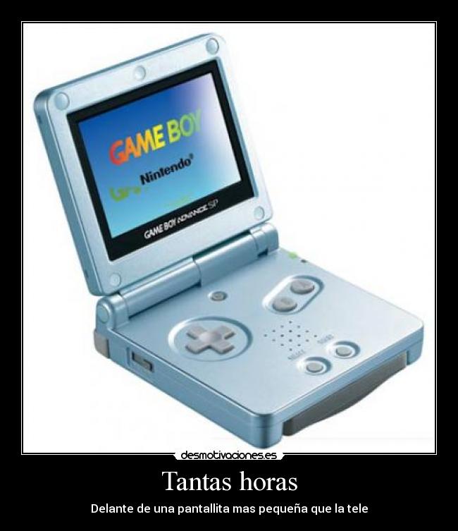 Tantas horas - Delante de una pantallita mas pequeña que la tele