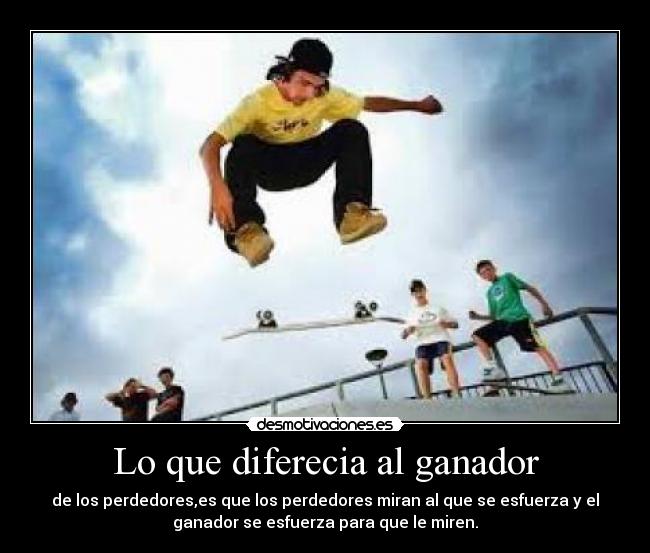 Lo que diferecia al ganador - 