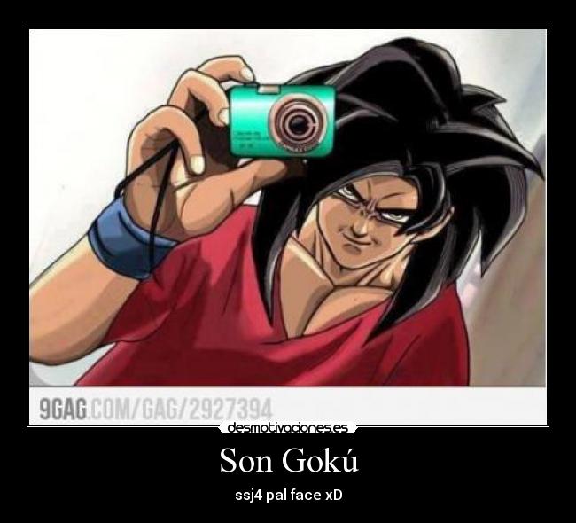carteles ssj4 pal face desmotivaciones