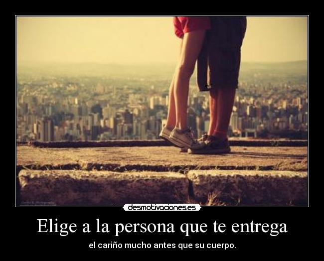 Elige a la persona que te entrega - 