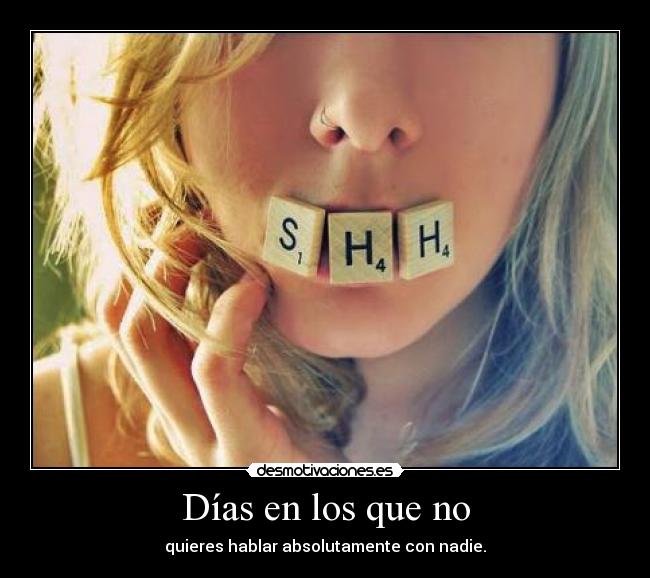 Días en los que no -