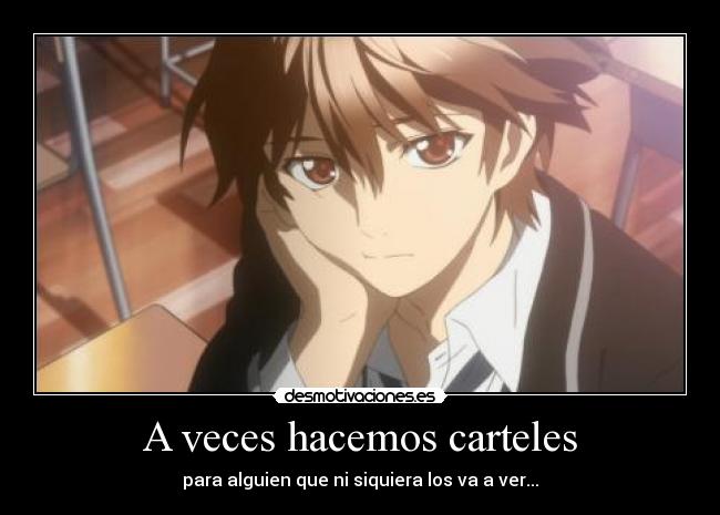 A veces hacemos carteles -