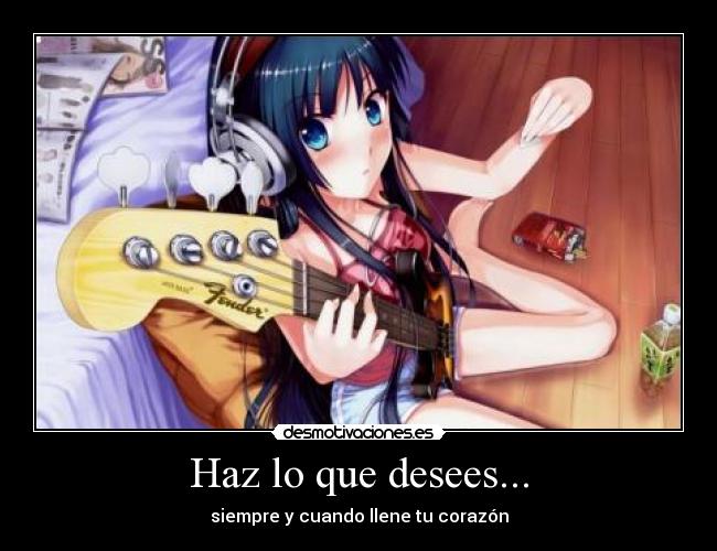 carteles anime corazon desear desmotivaciones