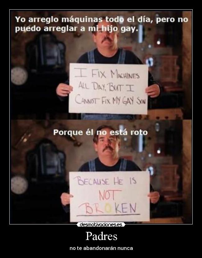 Padres - no te abandonarán nunca