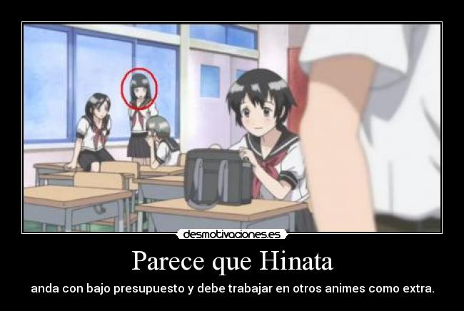 carteles anime binbou shimai monogatari humor hinata extra kyou desmotivaciones