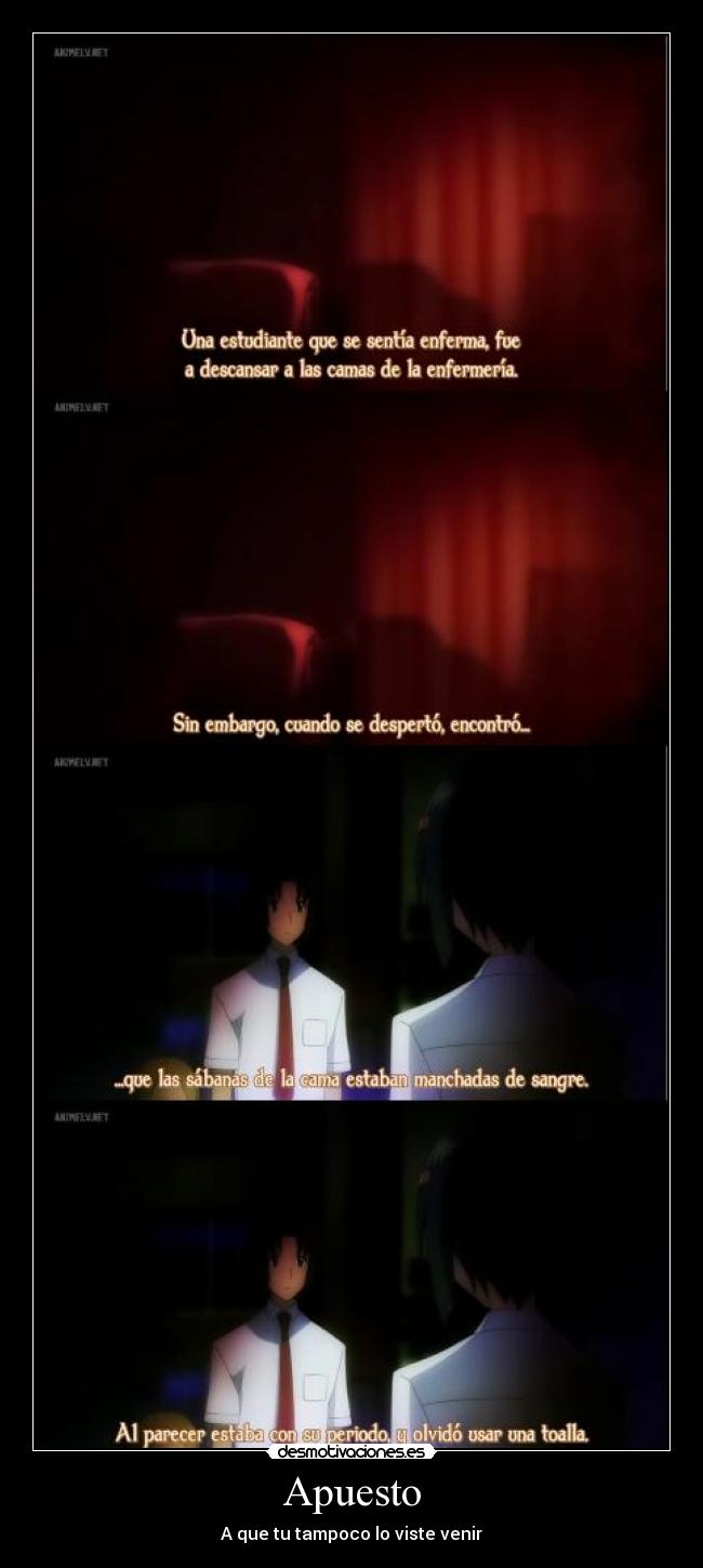 Apuesto - A que tu tampoco lo viste venir