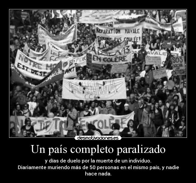 Un país completo paralizado - 