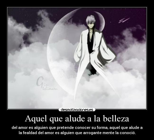 Aquel que alude a la belleza -