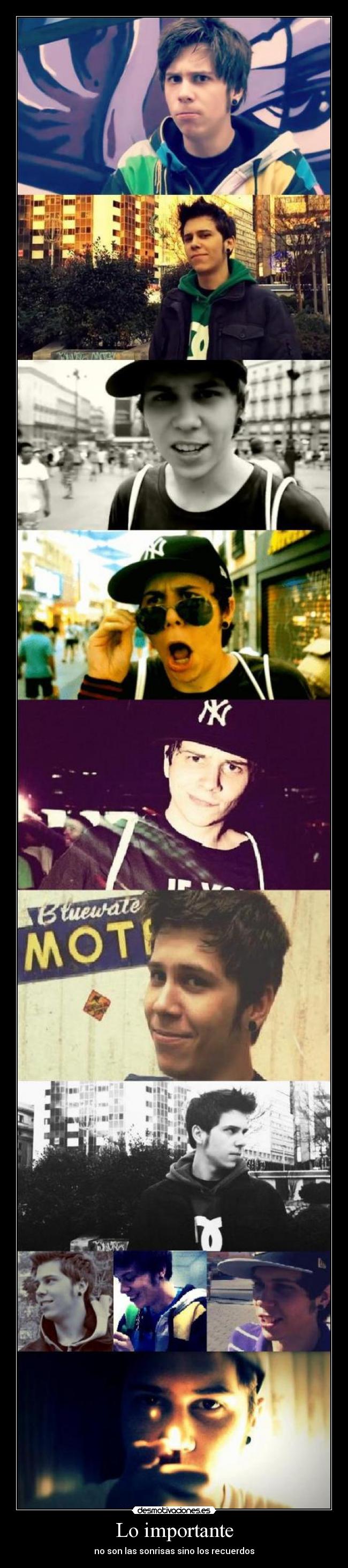 Lo importante - no son las sonrisas sino los recuerdos