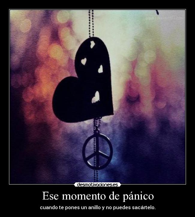 Ese momento de pánico -
