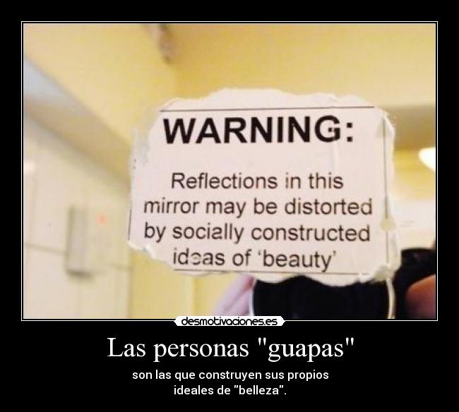carteles beauty doesnt exist desmotivaciones