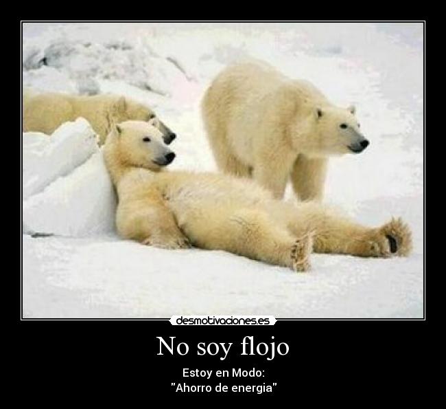 No soy flojo - 