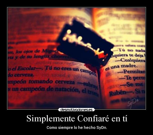 Simplemente Confiaré en tí -