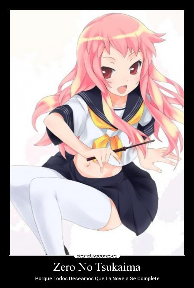 carteles anime tsundere zero tsukaima louise desmotivaciones