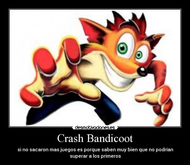 carteles crash bandicoot desmotivaciones