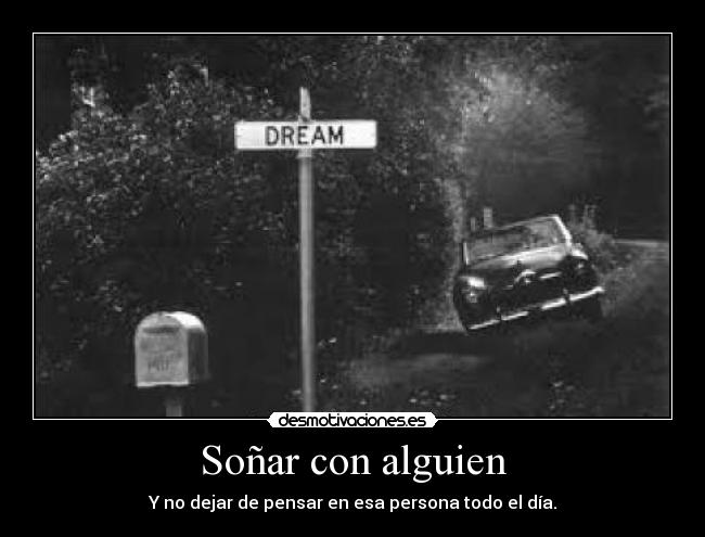 Soñar con alguien -