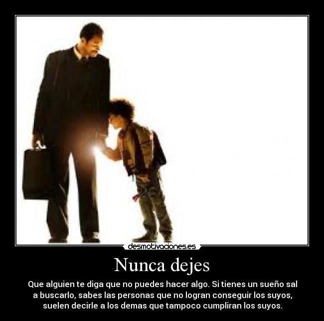 Nunca dejes -