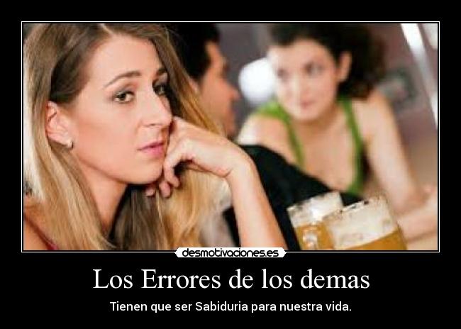 Los Errores de los demas -