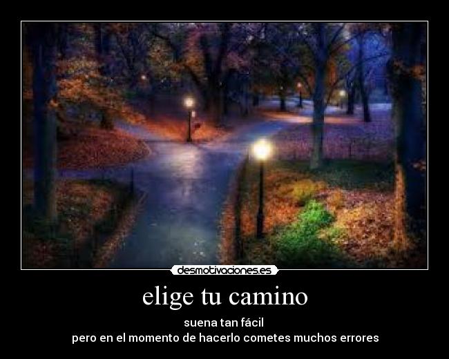 carteles elige camino aunque nadie dijo que era facil desmotivaciones