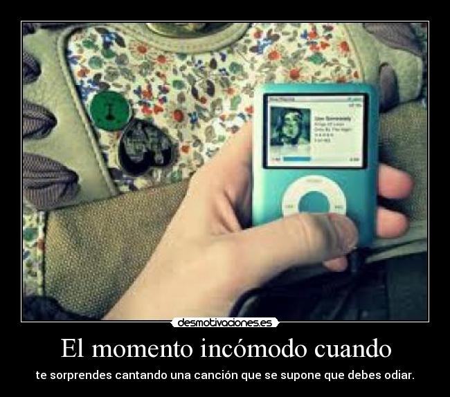 El momento incómodo cuando -