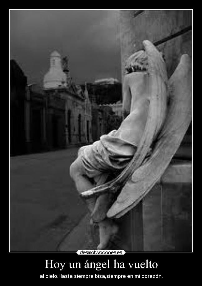 Hoy un ángel ha vuelto - al cielo.Hasta siempre bisa,siempre en mi corazón.