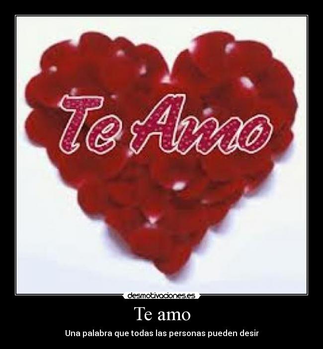 Te amo - Una palabra que todas las personas pueden desir