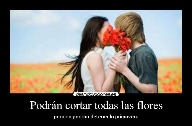 Podrán cortar todas las flores - pero no podrán detener la primavera