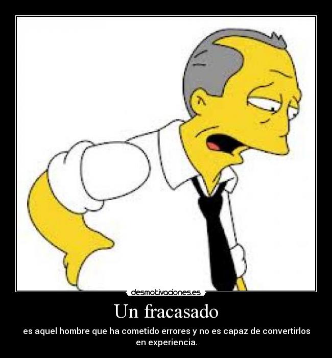 carteles simpson fracasado desmotivaciones