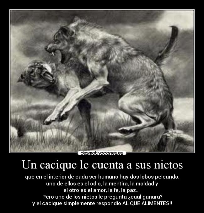 Un cacique le cuenta a sus nietos -