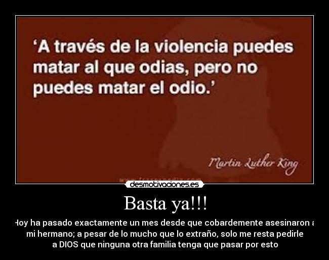 Basta ya!!! -