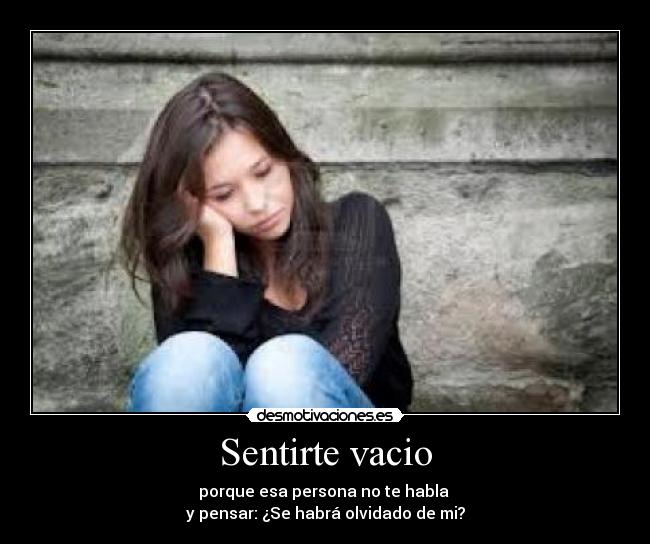 Sentirte vacio - 
