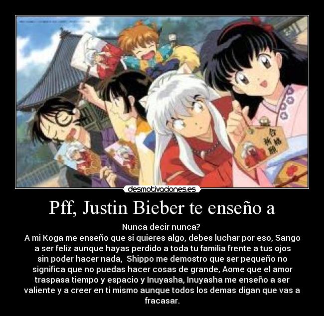 carteles inuyasha desmotivaciones