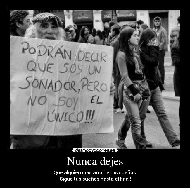 Nunca dejes -