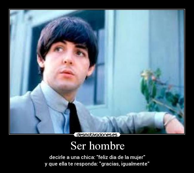 Ser hombre -